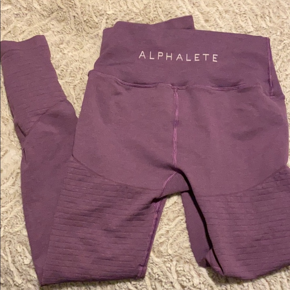ALPHALETE purple revival leggings